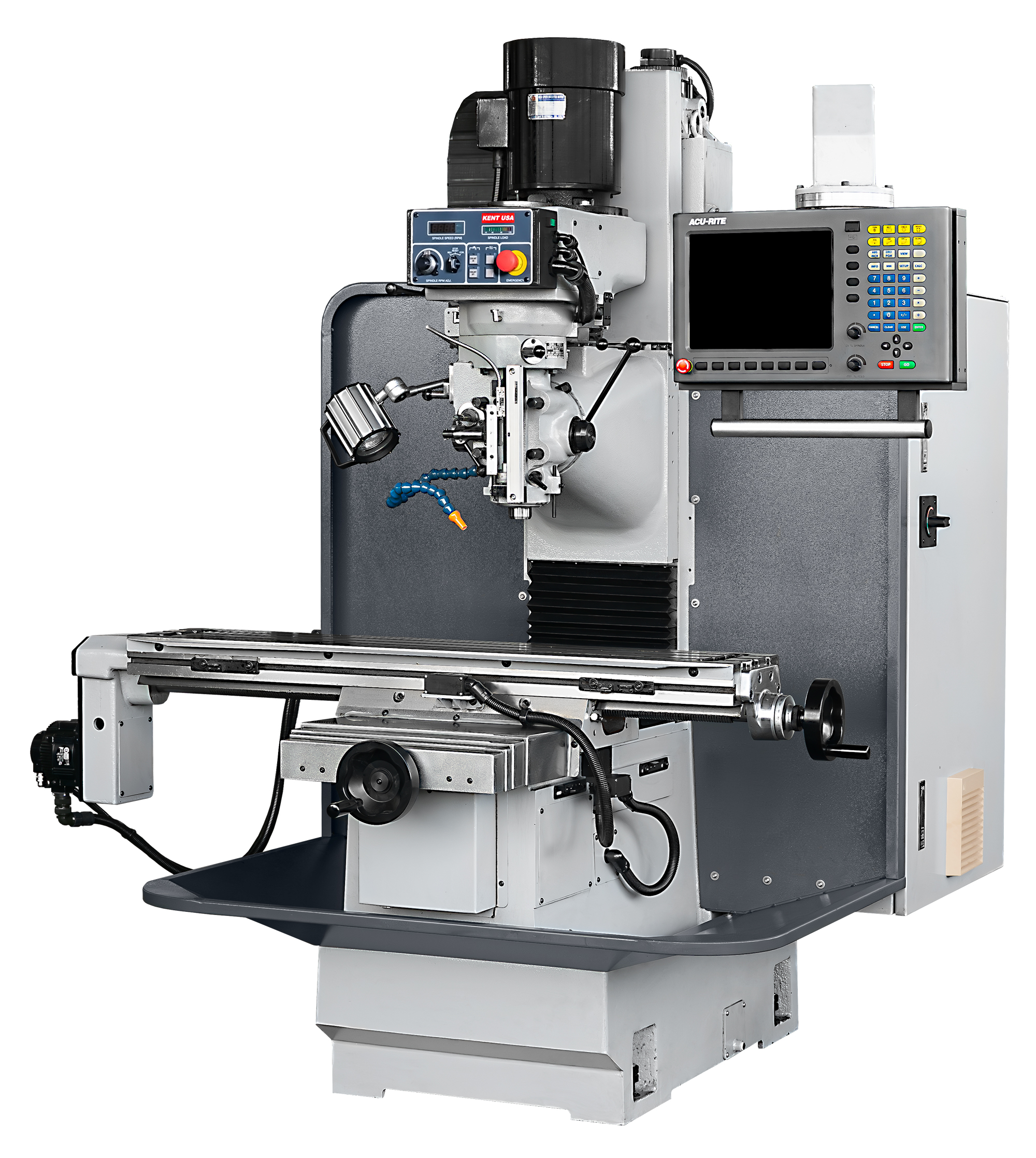 KENT USA BM-3-CNC-Bed-Mill with Acu-Rite MILLPWR G2 Control