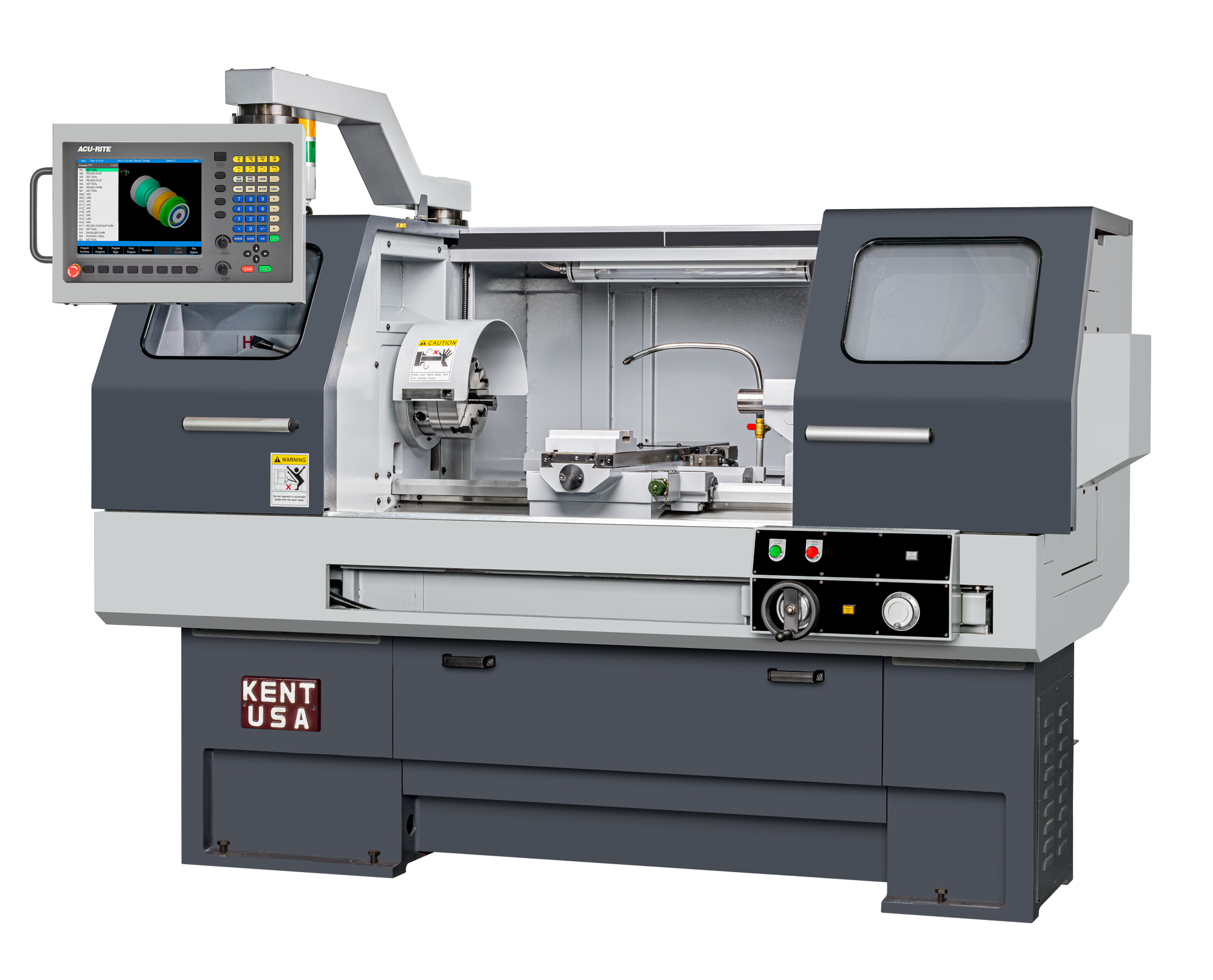 KENT USA CSM-1640 CNC Lathe with ACU-RITE TURNPWR